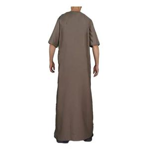 พรีเมี่ยม emirati thobe ป่าหรูหรา kandura เครื่องแต่งกายอาหรับแบบดั้งเดิม jubba ผู้ชายที่สง่างามเสื้อผ้าอิสลามที่ทันสมัยและระบายอากาศได้ดี - Product Image 6