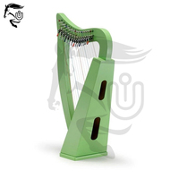 UNBRIDLEDS INDUSTRY Handmade 15-String Baby Harp Irish Musical Instrument Beechwood Coated Stand Premium Quality Durable