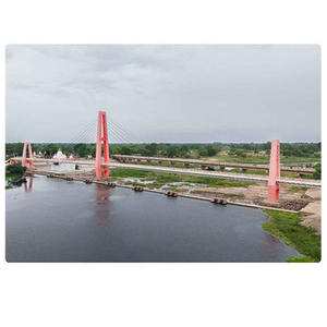 Pont à longue portée en acier lourd à structure tendue par câbles avec services de soudage, de pliage et de découpe - Product Image 1