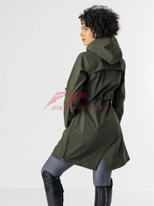 Manteau long d'équitation pour femmes en gros premium stretch dans les quatre sens imperméable respirant texture douce formation et événement modernes - Product Image 3
