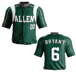 Uniforme de baseball de haute qualité à vendre, design personnalisé, uniforme de baseball de couleur unie de bonne qualité et nouveau design - Product Image 5