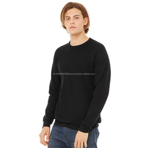 Bella Canvas Unisex Fleece Crewneck Loose Fit Soft Oversized Pullover Sweatshirt Noir - Product Image 1