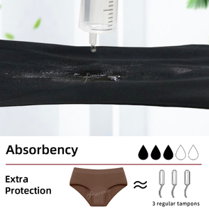 Airtamay 4 strati Bambou Ropa interno ciclo mestruale mutandine riutilizzabili biancheria intima Bikini mutande per le donne - Product Image 4
