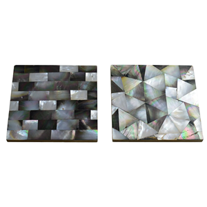 Sous-verres en bois massif de luxe écologique support bricolage tasse à thé carrée motif de Style féerique pour cadeaux d'affaires époxy amélioré - Product Image 4