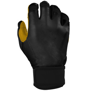 Gants de frappe de baseball en cuir véritable personnalisés de haute qualité joueurs professionnels manchette courte en gros - Product Image 4