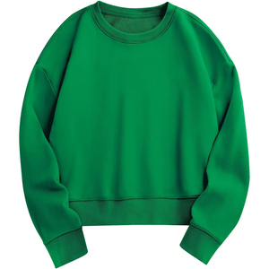 Vente en gros de sweat-shirt à épaules tombantes pour hommes 100% coton mélangé pull surdimensionné col rond Street Wear imprimé pour la saison de printemps - Product Image 1