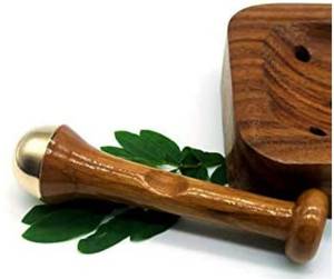 Artesanías 78% cobre 22% lata y madera de teca Metal luz Kansa varita masajeador herramienta con regalos gratis tiendas hechas a mano - Product Image 4