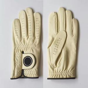 Gants de golf professionnels personnalisés 100% en cuir véritable de logo personnalisé de qualité supérieure de style frais pour les hommes - Product Image 1
