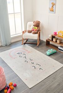 NUEVO Alfombra de Polipropileno Lurex Lavable y Económica, Fabricada a Máquina, Resistente a las Manchas, para Camping y Coche, Origen Turquía, Diseño Moderno Tipo Puzzle - Product Image 6