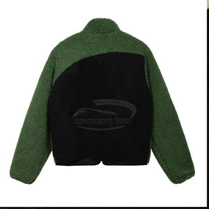 Chất Lượng Cao Áo Giản Dị Biểu Tượng Tùy Chỉnh Người Đàn Ông Lông Cừu Mùa Đông Quý Zip Sherpa Áo Thun Người Đàn Ông 100% Lông Cừu Hooded - Product Image 6