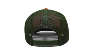 Sombrero de camionero de 5 paneles ajustable con logotipo bordado 3D Puff naranja americana fábrica personalizable de moda para playa al aire libre - Product Image 4