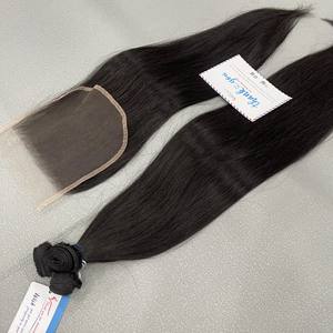Venta al por mayor de alta calidad 100% Virgen Remy extensiones de cabello crudo vietnamita natural sedoso cabello liso - Product Image 5