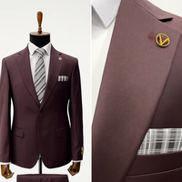 Traje de Hombre Elegante Estilo Italiano para Bodas y Negocios, Clásico, Ajustado, de Tres Piezas, Chaqueta de Traje Negra de Algodón y Elastano