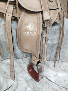 Selle occidentale anglaise de haute qualité Équipement de course de chevaux de divertissement haut de gamme en cuir indien de qualité - Product Image 6