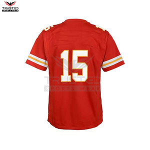 Maillot de football américain personnalisé à la mode pour hommes, manches courtes, respirant, antibactérien, séchage rapide, avec option de taille supérieure imprimée - Product Image 6