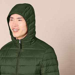 Custom Canvas Puffer <b>Jacket</b> Thick Polyester Filled Hooded Winter Parka for <b>Men</b> <b>Smart</b> <b>Casual</b> Style - Product Image 3