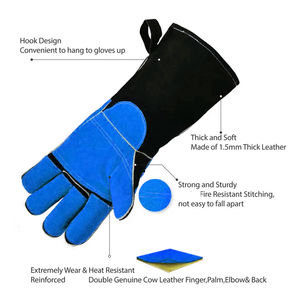 Guantes de Soldadura de Cuero Vacuno de Doble Capa de Alta Calidad, Guantes de Seguridad Multiusos para Soldador a Precio de Mayoreo - Product Image 5