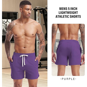 <b>men</b> fleece <b>shorts</b> soft cotton fabric elastic waist relaxed casual <b>lounge</b> summer lifestyle clothing - Product Image 3