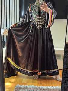 ปากีสถานปากีสถานที่ทำด้วยมือชุดเดรสสีเขียวเสน่ห์ของอัฟกานิสถาน2025การออกแบบที่สวยงาม - Product Image 2