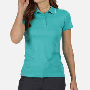 Polo de Mujer de Moda, Personalizable, Color Sólido, Algodón, Ropa de Verano, Precio Muy Razonable, Cómodo - Product Image 1
