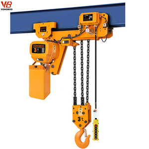 Paranco Elettrico a Catena di Alta Qualità con Carrello, Capacità da 1 a <span class=keywords><strong>5</strong></span> Tonnellate, Nuovo e Usato, Materiale in Acciaio per Industrie Edili - Product Image 3