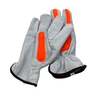 Guantes de Trabajo de Cuero de Alto Rendimiento para Mecánicos con Protección en los Nudillos y el Dorso de la Mano - Product Image 4