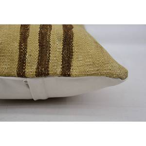Lana Beige de 12x24 pulgadas de lujo Kilim Patchwork tejido Vintage patrón esponjoso antideslizante ecológico extraíble lavable almohada Decoración - Product Image 4