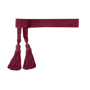 Cinturón de Faja Ceremonial Rojo Carmesí de 70 mm de Ancho con Accesorios de Latón, Ajustable a la Cintura, Faja Ceremonial de Lujo - Product Image 4