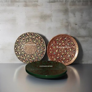 Plaques murales en papier mâché écologiques fabriquées à la main Décoration artistique personnalisable - Product Image 6