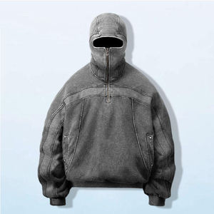 เสื้อฮู้ดซักกรดมีฮู้ดสีล้วนแบบมีฮู้ด - Product Image 6