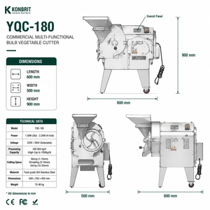 Machine à découper et hacher les légumes et les pommes de terre, électrique, industrielle, haute vitesse, avec moteur 1500W pour usage commercial - Product Image 2