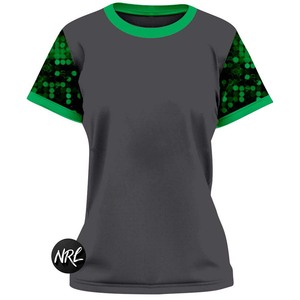 2025 último diseño Unisex cuello redondo verano mujeres 220 Gsm Hip Hop rendimiento desgaste lentejuelas camisetas de manga corta - Product Image 2
