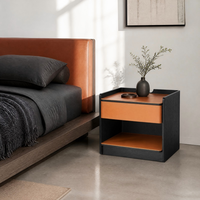 Table de chevet de luxe au design italien, en MDF écologique, avec rangement, pour la maison, l'hôtel, l'appartement, meubles
