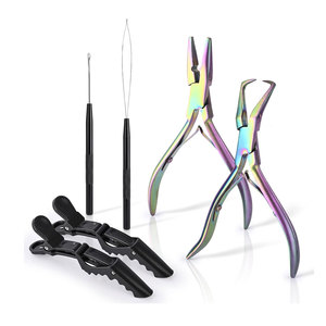 Herramientas de extensión de cabello de Color sólido de alta calidad, Alicates de abrazadera, alicates de cabello Micro links para cuentas de Micro anillos - Product Image 1