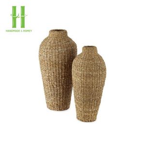 Top vente jonc de mer Vase décoration maison moderne fleur Vase OEM conception personnaliser à la main du Vietnam en gros - Product Image 1