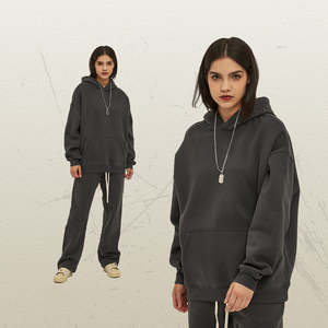 H5412 sudaderas con capucha fabricante personalizado 26 colores 350 Gsm mezclas de algodón forro polar sudaderas con capucha de gran tamaño en blanco sudaderas con capucha de los hombres - Product Image 5