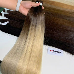 ผมต่อสีออมเบรแบบวาดคู่ยาว65ซม. ต่อผม100% บริสุทธิ์จากเวียดนาม - Product Image 1