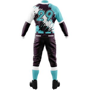 ชุดเบสบอลผลิตตามสั่งแบบมืออาชีพ พิมพ์ลายแบบซับลิเมชั่นเต็มตัว ราคาขายส่ง - Product Image 4