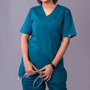 2026 Custom Medical Teal <b>Nursing</b> Scrub Sets Female Jogger Hospital Uniforms Wholesale Nurse Apparel - Product Image 3
