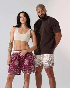 กางเกงขาสั้นถักกันยับสำหรับทุกเพศ100% โพลีเอสเตอร์สั่งพิมพ์ลายตามสั่ง - Product Image 6