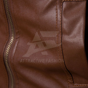 Smart <b>Men</b> <b>Leather</b> <b>Jacket</b> With Fashion Comfort Style For Premium Winter <b>Jacket</b> Daily Outfit - Product Image 5
