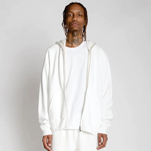 OEM Unisex Soft Distressed <b>Full</b> <b>Zip</b> <b>up</b> <b>Hoodie</b> Comfortable and Trendy Perfect for Casual Wear - Product Image 4
