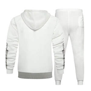 Ensemble de survêtements de sport respirants pour hommes Jogging Sweat à capuche et pantalon à fermeture éclair complète - Product Image 2