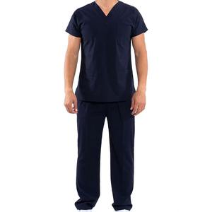 Conjunto de uniforme de hospital de secado rápido sostenible para hombres, uniforme multibolsillos de Médico de Clínica con precio de característica transpirable - Product Image 4