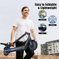ES8501-BL Trottinette Électrique Pliante pour Adulte, Vélo Électrique Rapide 25km/h, Modèle 350W, Prix de Gros Direct Usine