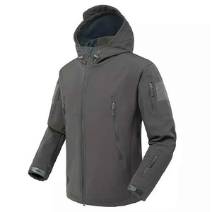 Veste Softshell pour homme OEM, imperméable, à capuche, légère, décontractée, style urbain, logo sur le devant - Product Image 5