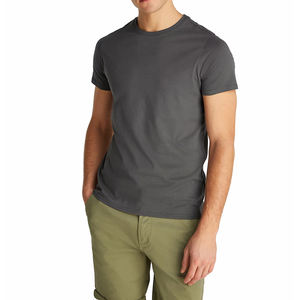 T-shirts pour hommes de qualité pure et unie Prix raisonnable Style à la mode Logo personnalisé Vente à chaud pour les hommes T-shirt - Product Image 2