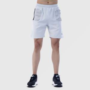 กางเกงขาสั้น Performa Fit สีเทาอ่อน เอวยางยืด ผ้าโพลีเอสเตอร์ 100% แต่งลายโลโก้ สำหรับออกกำลังกาย ฟิตเนส ลายเสือดาว - Product Image 3