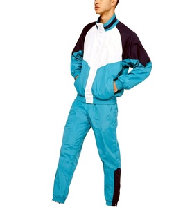 Trajes Deportivos de Nailon al por Mayor, Chaqueta Deportiva con Cierre y Cuello Alto, Traje Deportivo de Poliéster Cortavientos para Hombre - Product Image 6