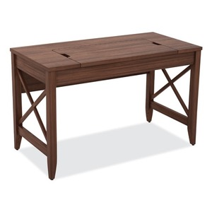 Alera WDE4824-T-WA Escritorio moderno de nogal con altura ajustable, 47,25 pulgadas. X 23.63 Pulgadas X 29.5 Pulgadas a 43.75 pulgadas. Función Ajustable - Product Image 1